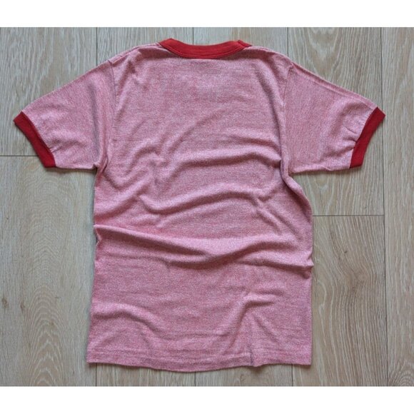 Downerwear Vintage 80s Red Marching Band Ringer Tee / Size S / USA Made - Picture 4 of 7